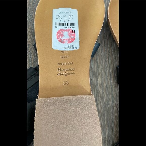 🆕 Neiman Marcus Women Skye Gladiator Sandals Sz 8 - Picture 4 of 5